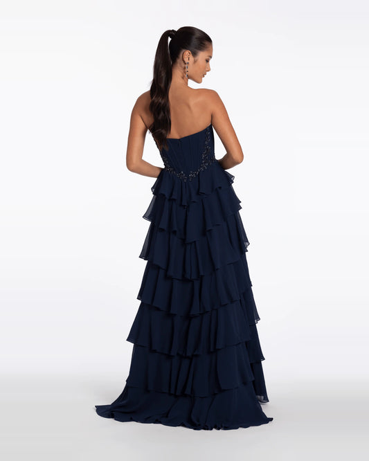strapless ball-gown floor-length prom dress - image 2