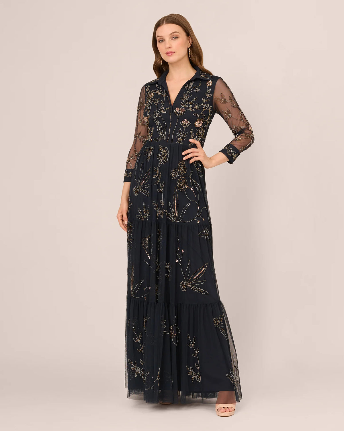 a-line maxi mother of the bride dress - image 2