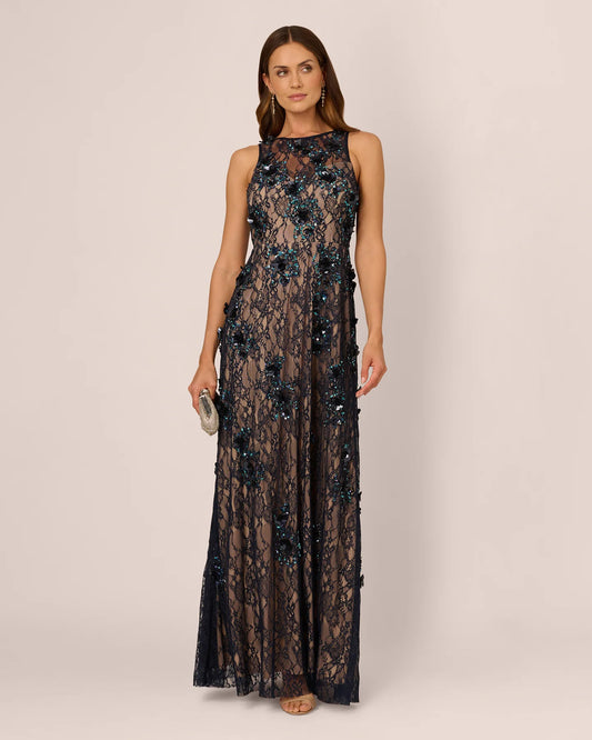 sleeveless a-line maxi mother of the bride dress - image 2