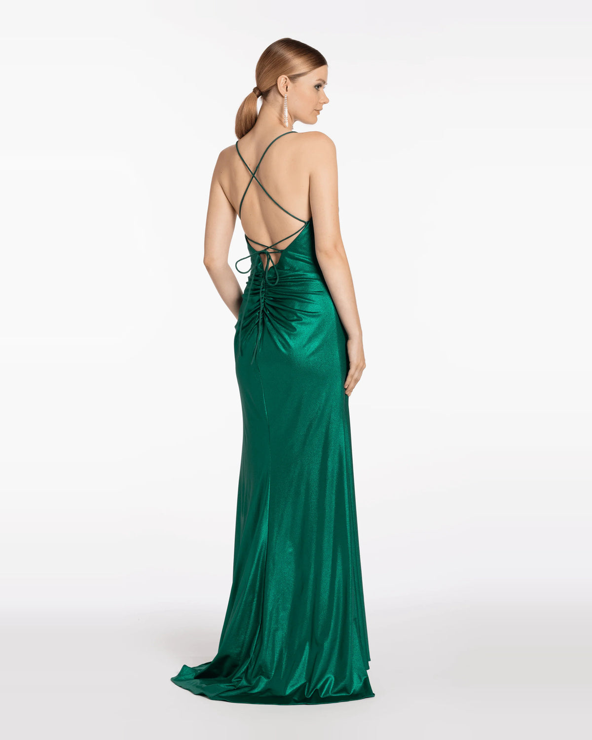 sweetheart column maxi prom dress - image 2