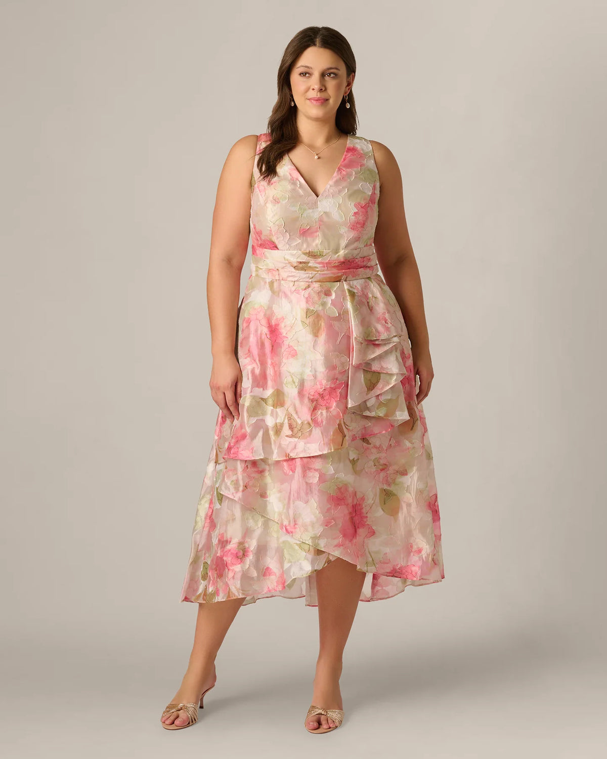 a-line midi mother of the bride dress - image 2