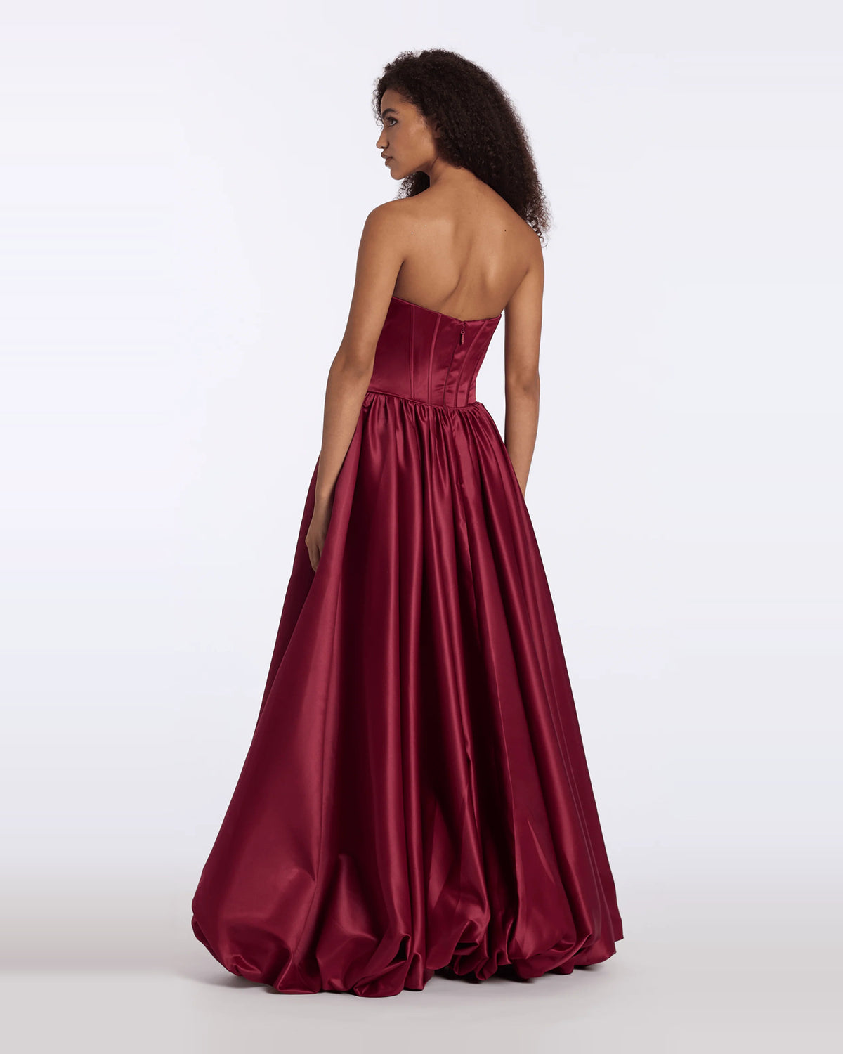 strapless ball-gown floor-length prom dress - image 2