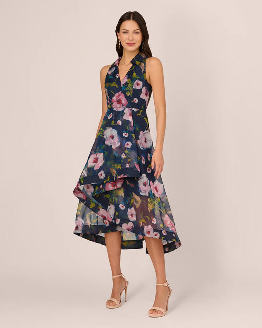 v neck wrap midi mother of the bride dress - image 2