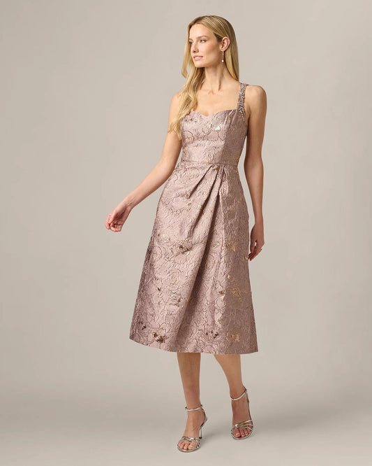 a-line midi mother of the bride dress - image 2