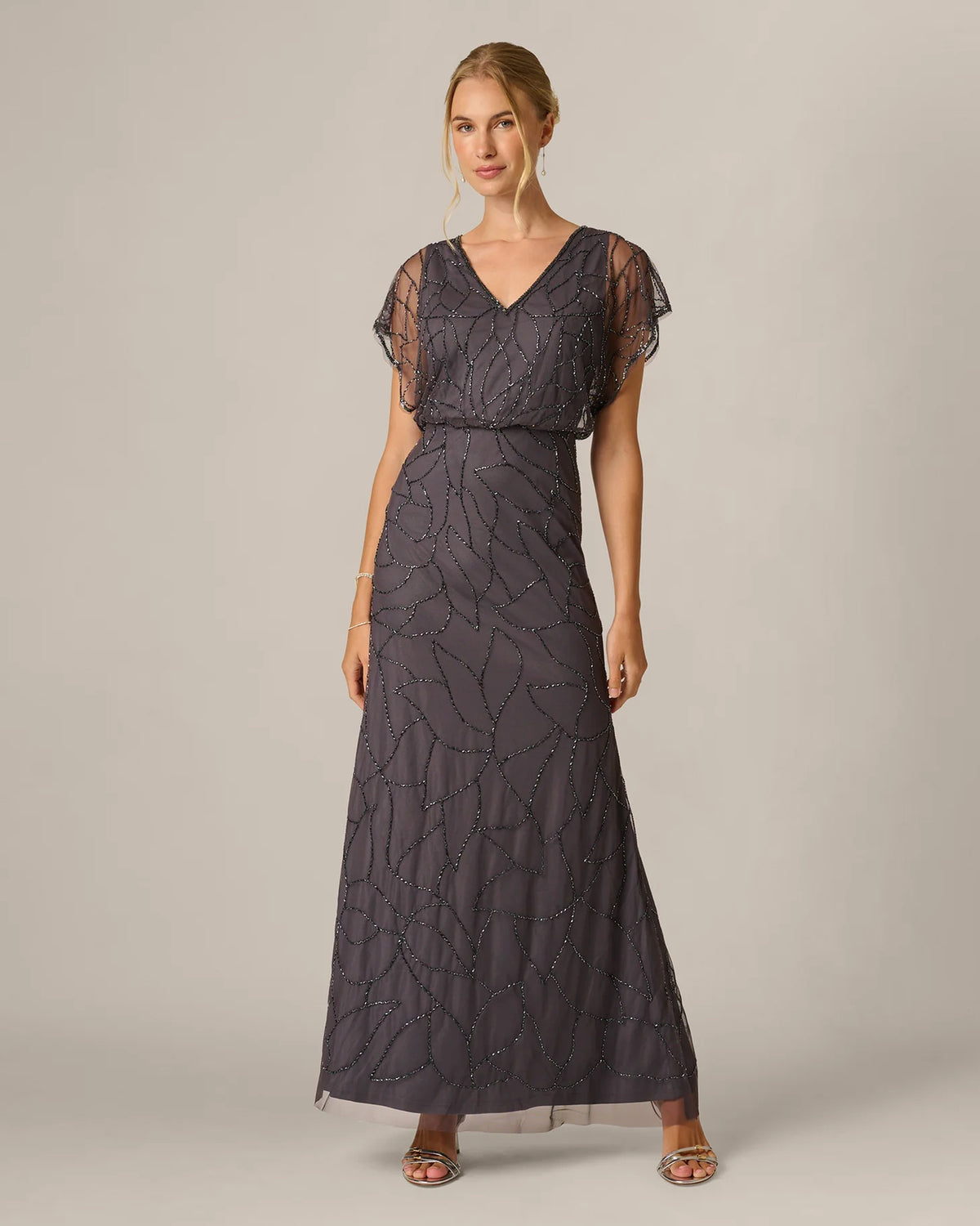 spaghetti strap mermaid maxi mother of the bride dress - image 2
