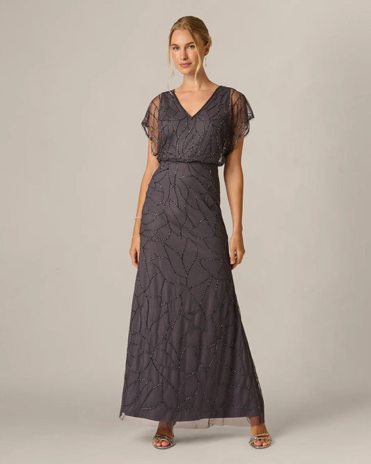 spaghetti strap mermaid maxi mother of the bride dress - image 2