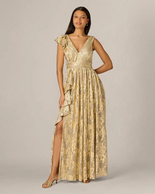 sleeveless a-line maxi mother of the bride dress - image 2
