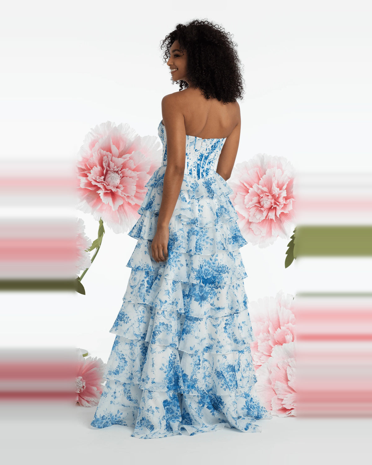 strapless ball-gown floor-length prom dress - image 2