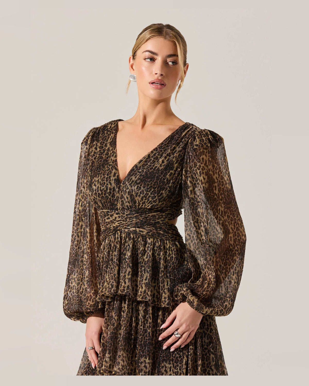 spaghetti strap a-line maxi formal dress - image 2