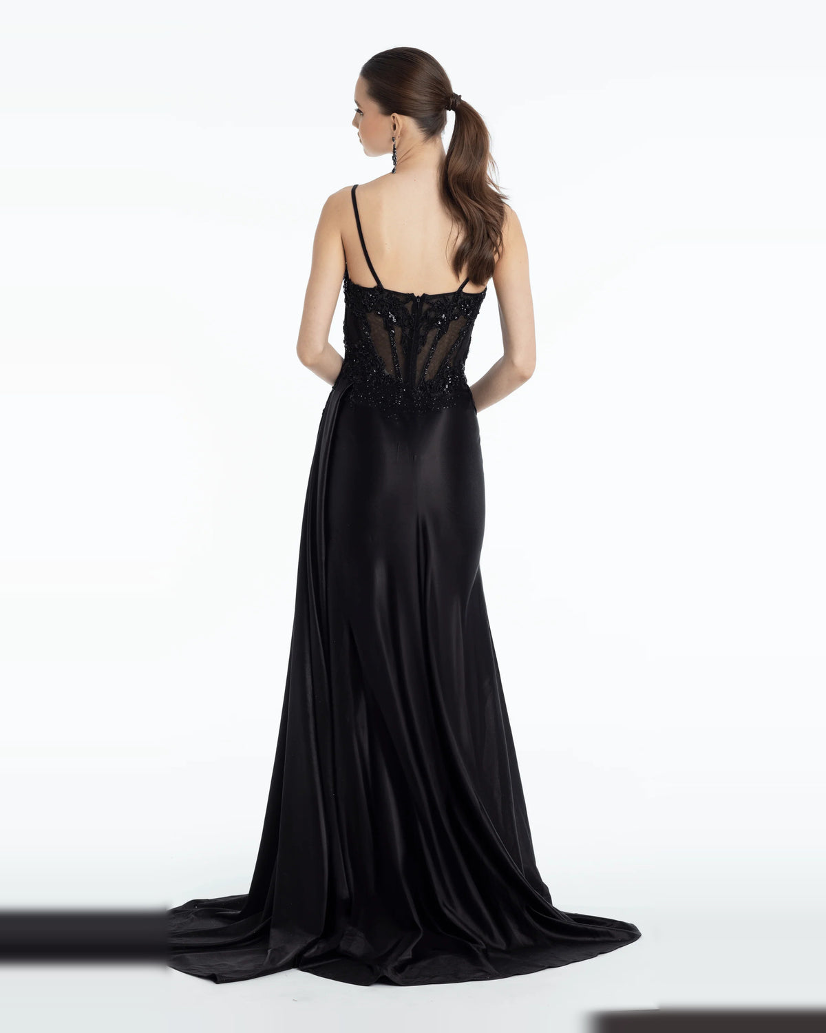sweetheart column maxi prom dress - image 2