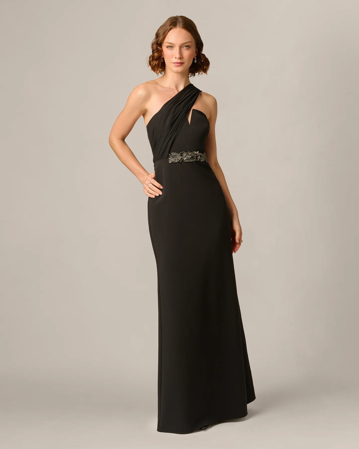 strapless a-line maxi mother of the bride dress - image 2