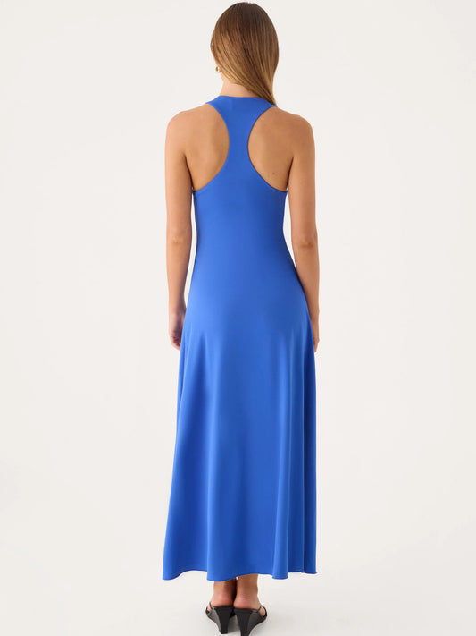Cobalt midi formal dress, alternate view