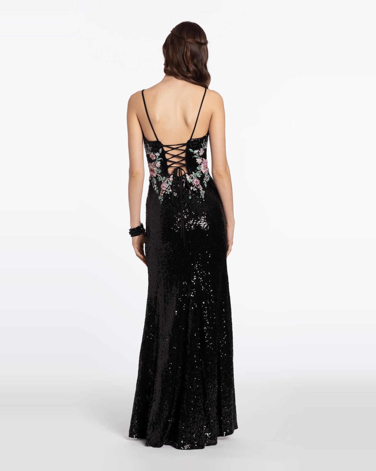 sweetheart column maxi prom dress - image 2
