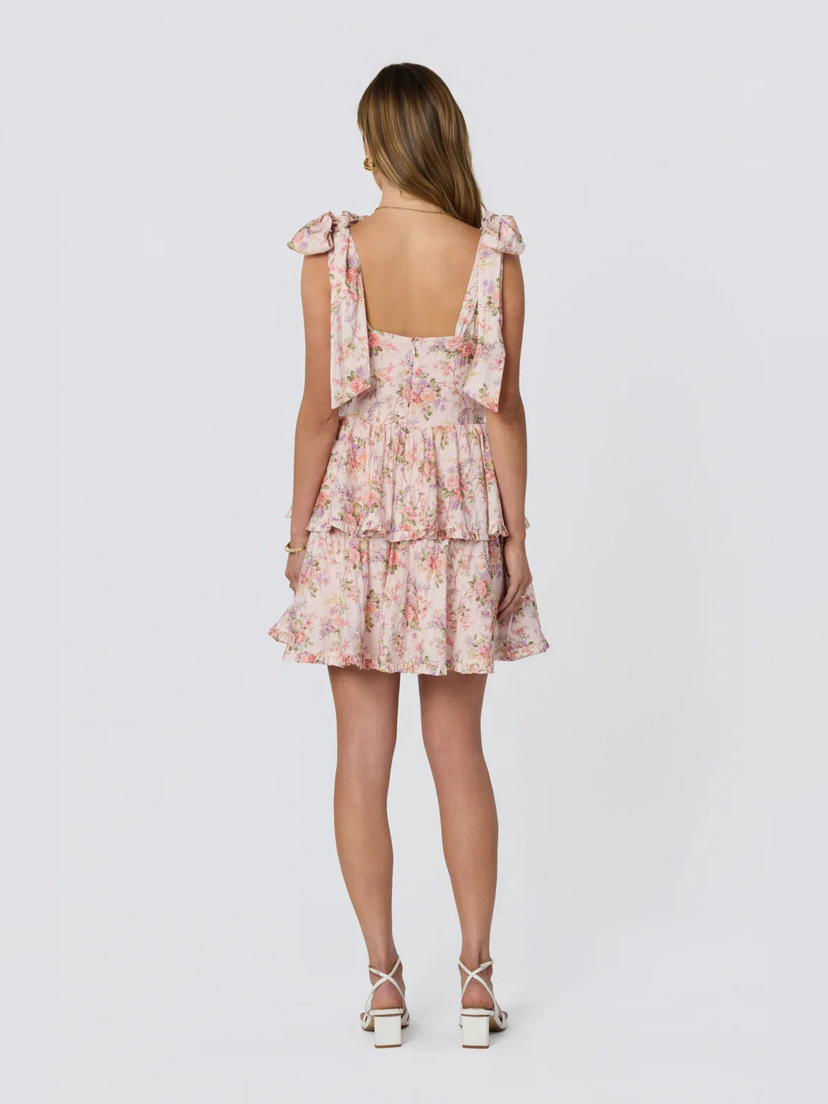 As Picture mini homecoming dress, back view showing the rear of the dress
