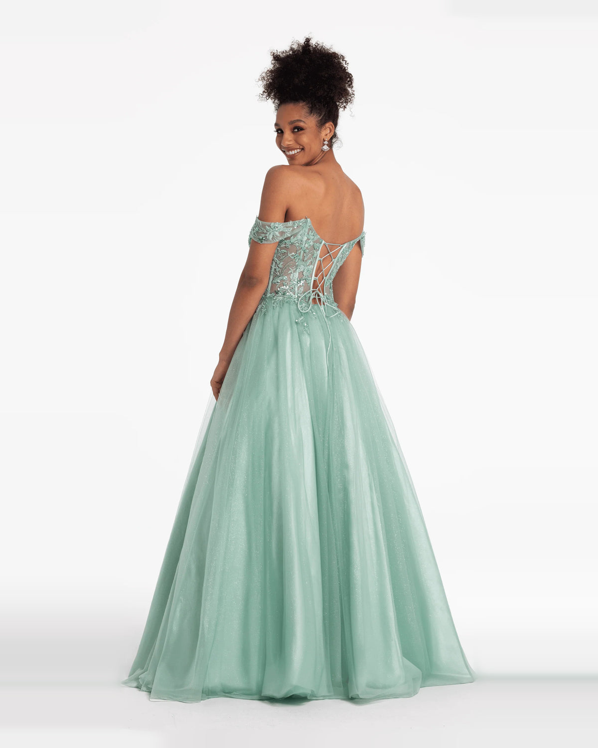 sweetheart ball-gown floor-length prom dress - image 2