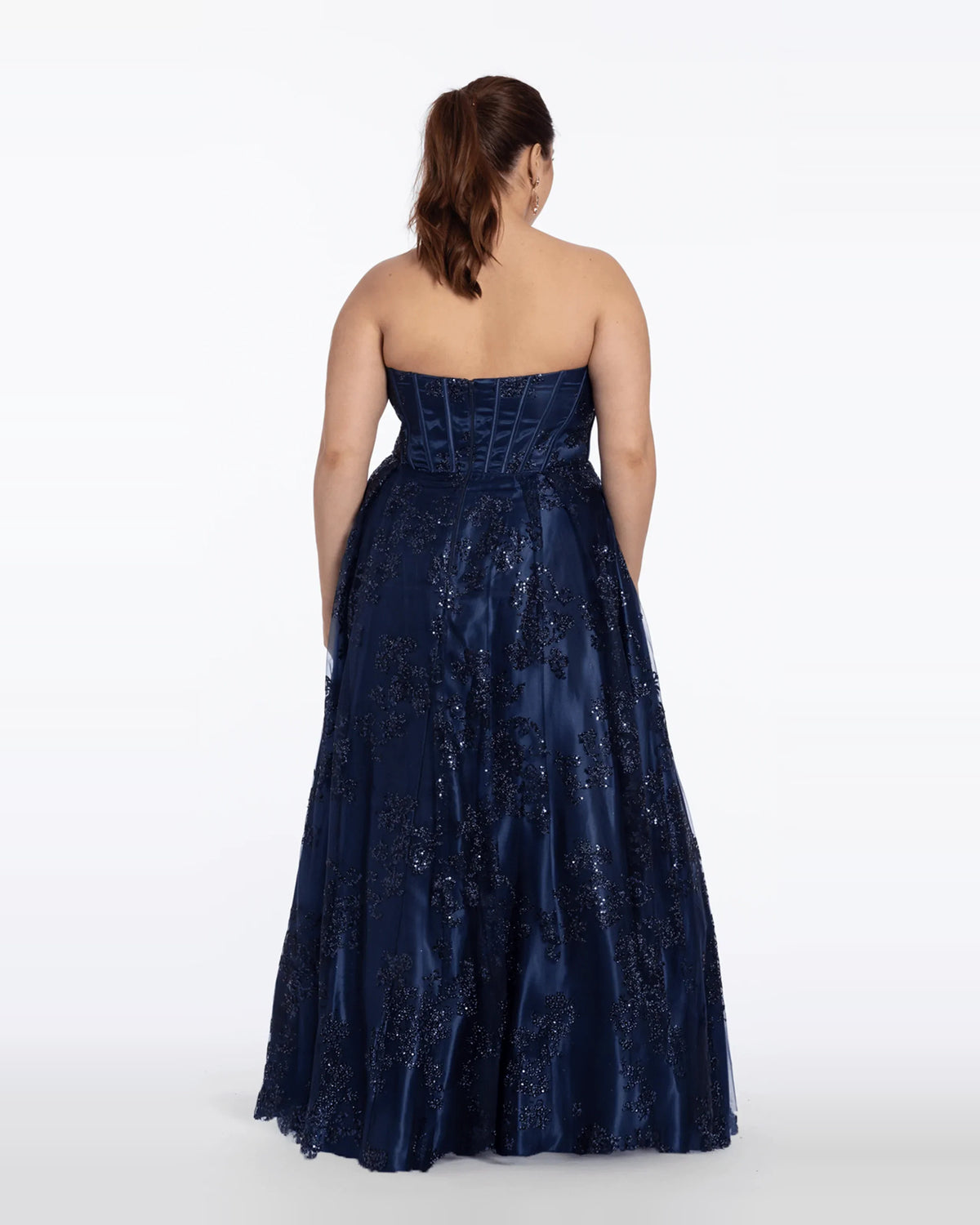 strapless ball-gown floor-length prom dress - image 2
