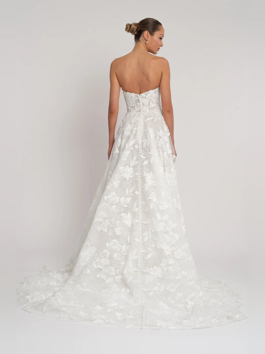 sweetheart a-line floor-length formal dress - image 2