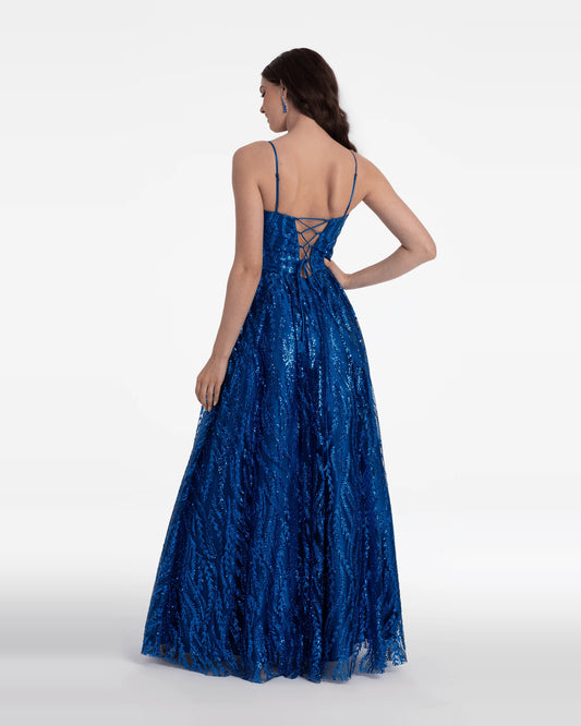 sweetheart ball-gown floor-length prom dress - image 2