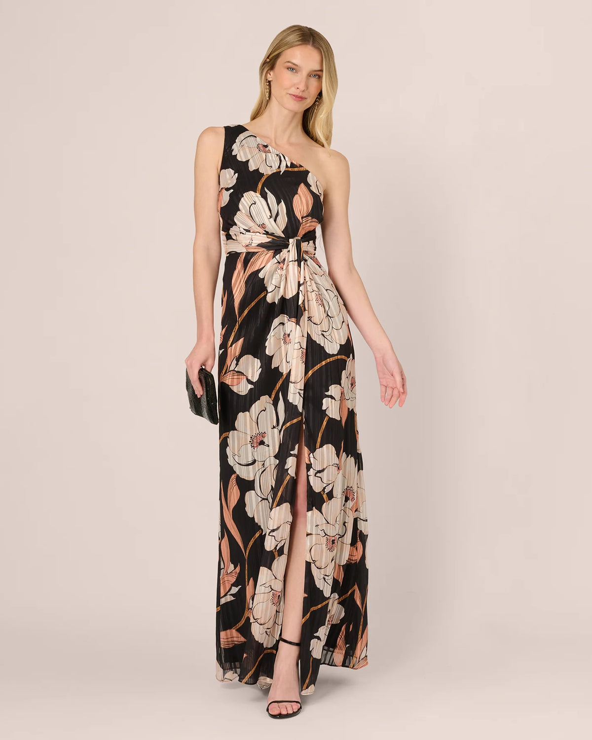 one-shoulder a-line maxi mother of the bride dress - image 2