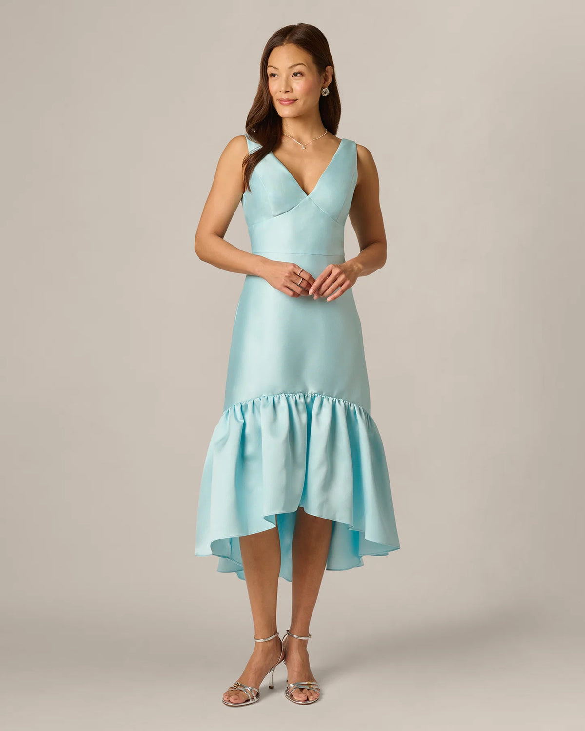 a-line midi mother of the bride dress - image 2