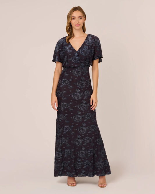 v neck mermaid floor-length mother of the bride dress - image 2