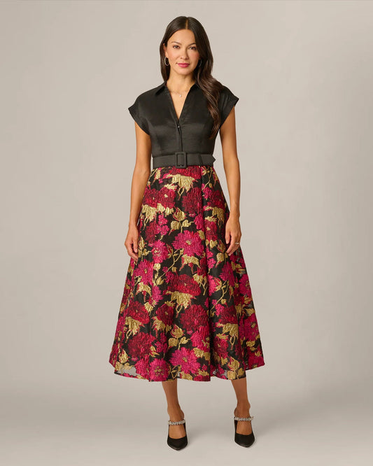 spaghetti strap a-line maxi mother of the bride dress - image 2