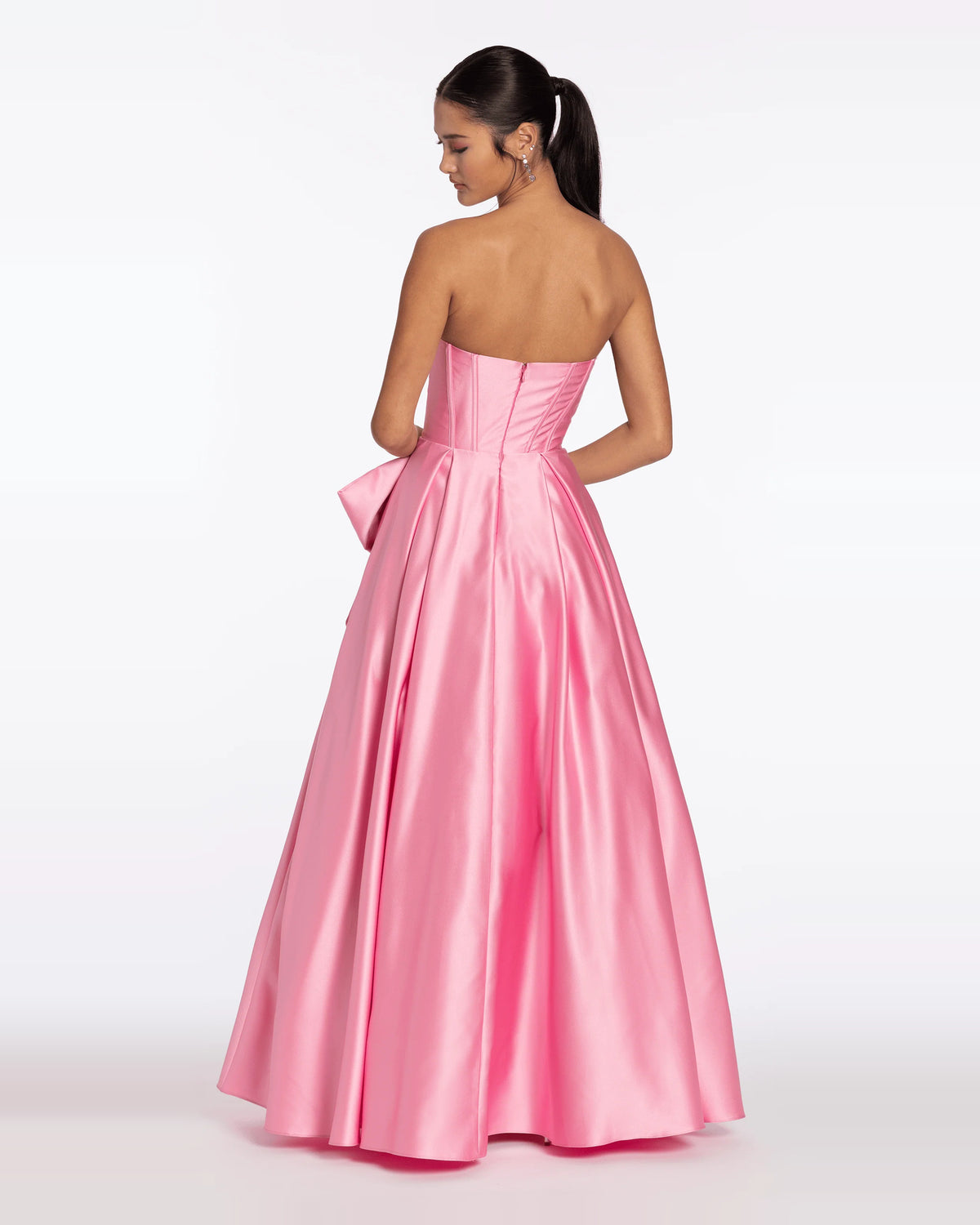 strapless ball-gown floor-length prom dress - image 2