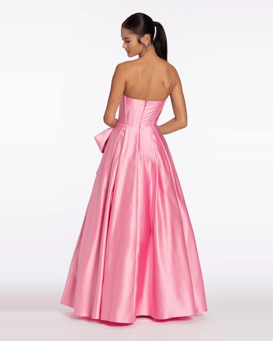 strapless ball-gown floor-length prom dress - image 2