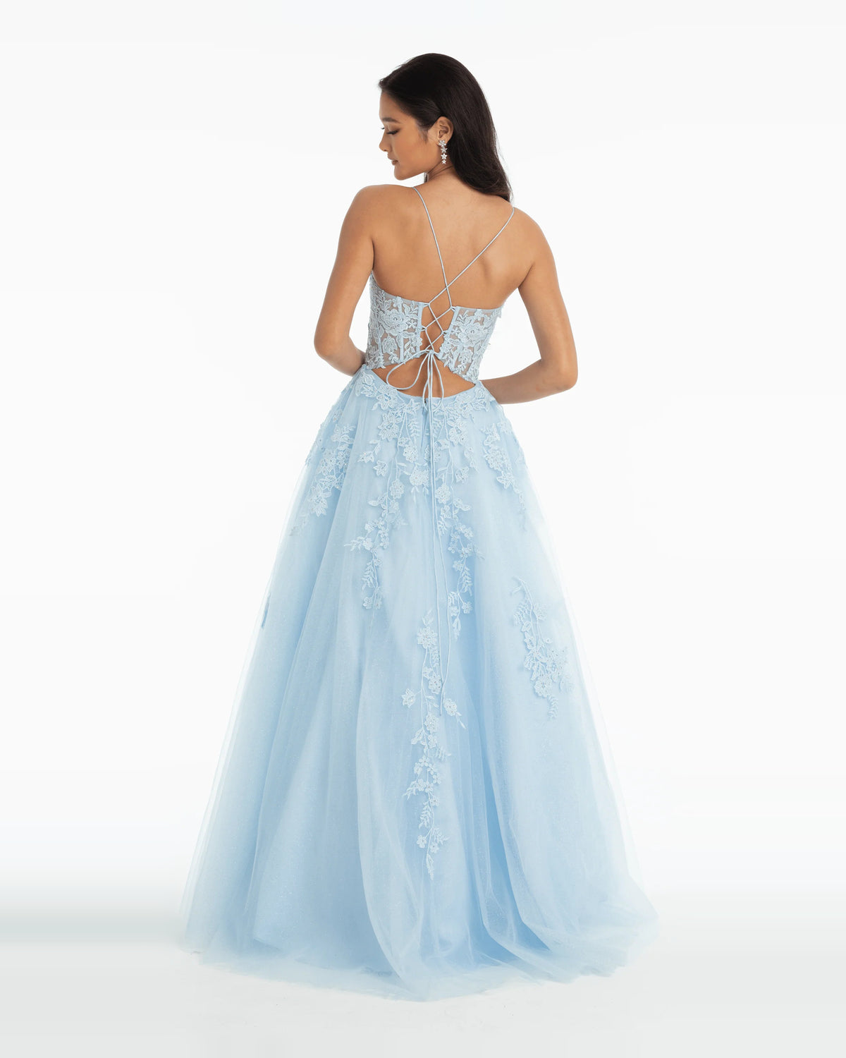 scoop neck ball-gown floor-length prom dress - image 2