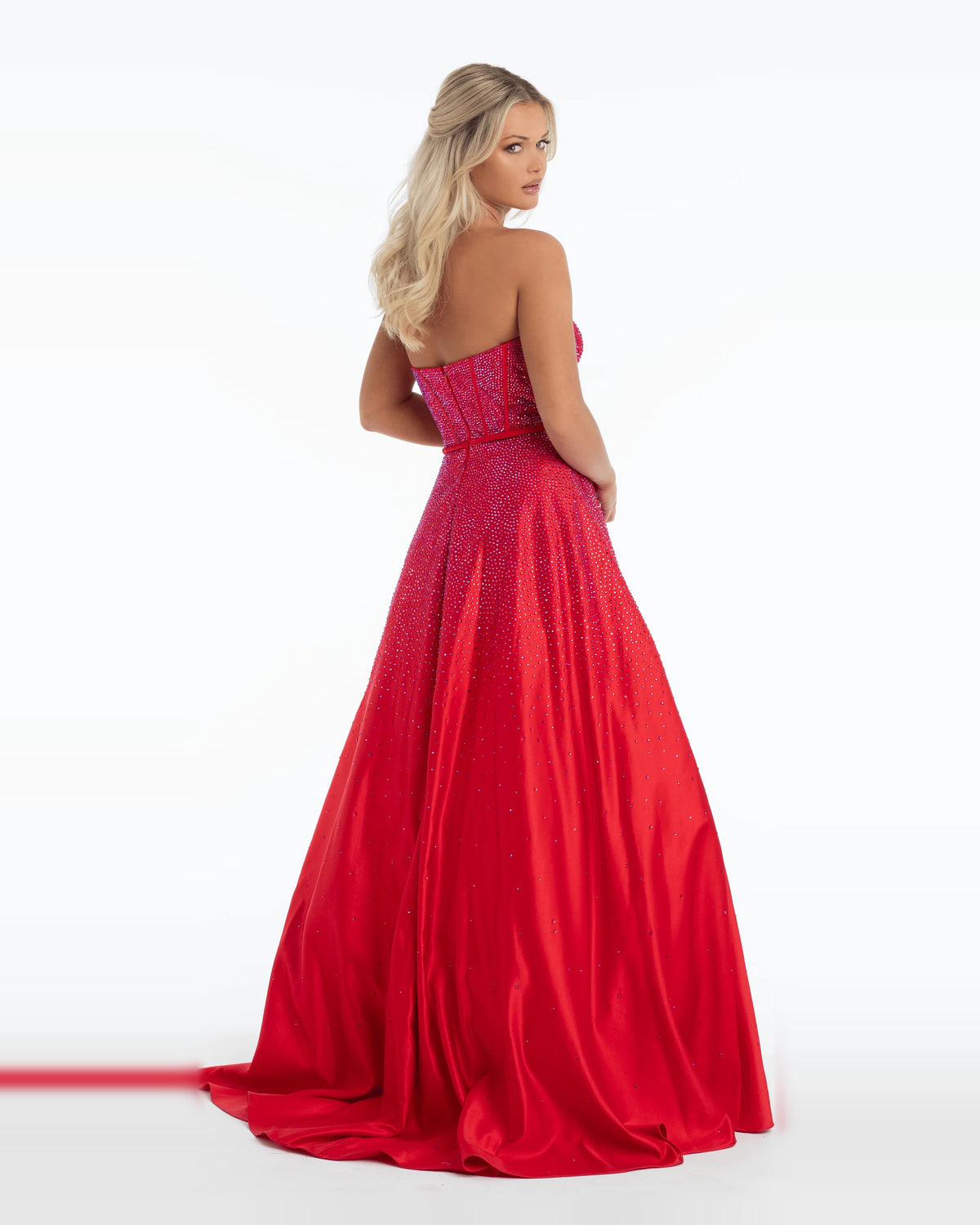 strapless ball-gown floor-length prom dress - image 2