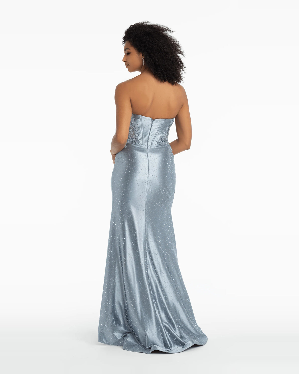 strapless trumpet maxi prom dress - image 2