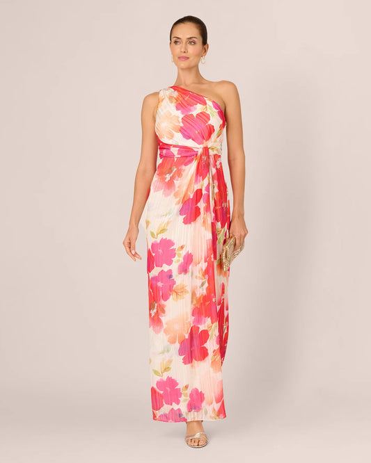 one-shoulder a-line maxi mother of the bride dress - image 2