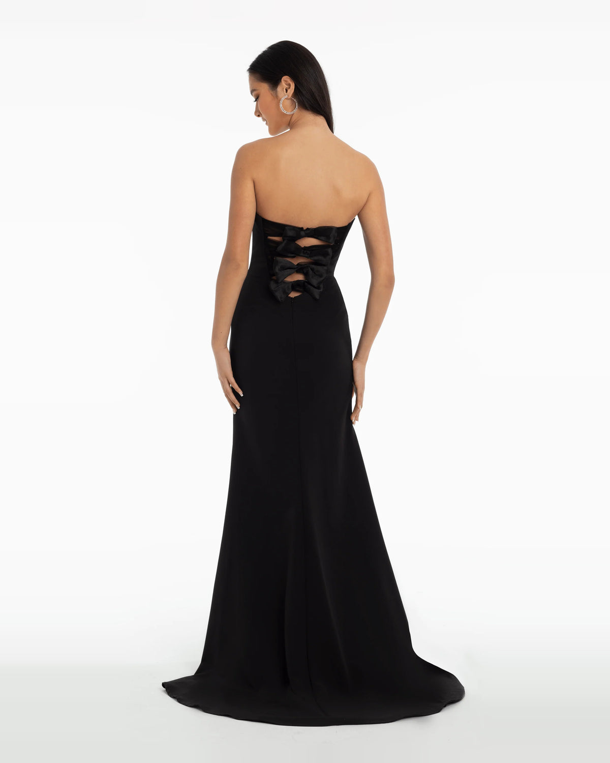 sweetheart trumpet maxi prom dress - image 2
