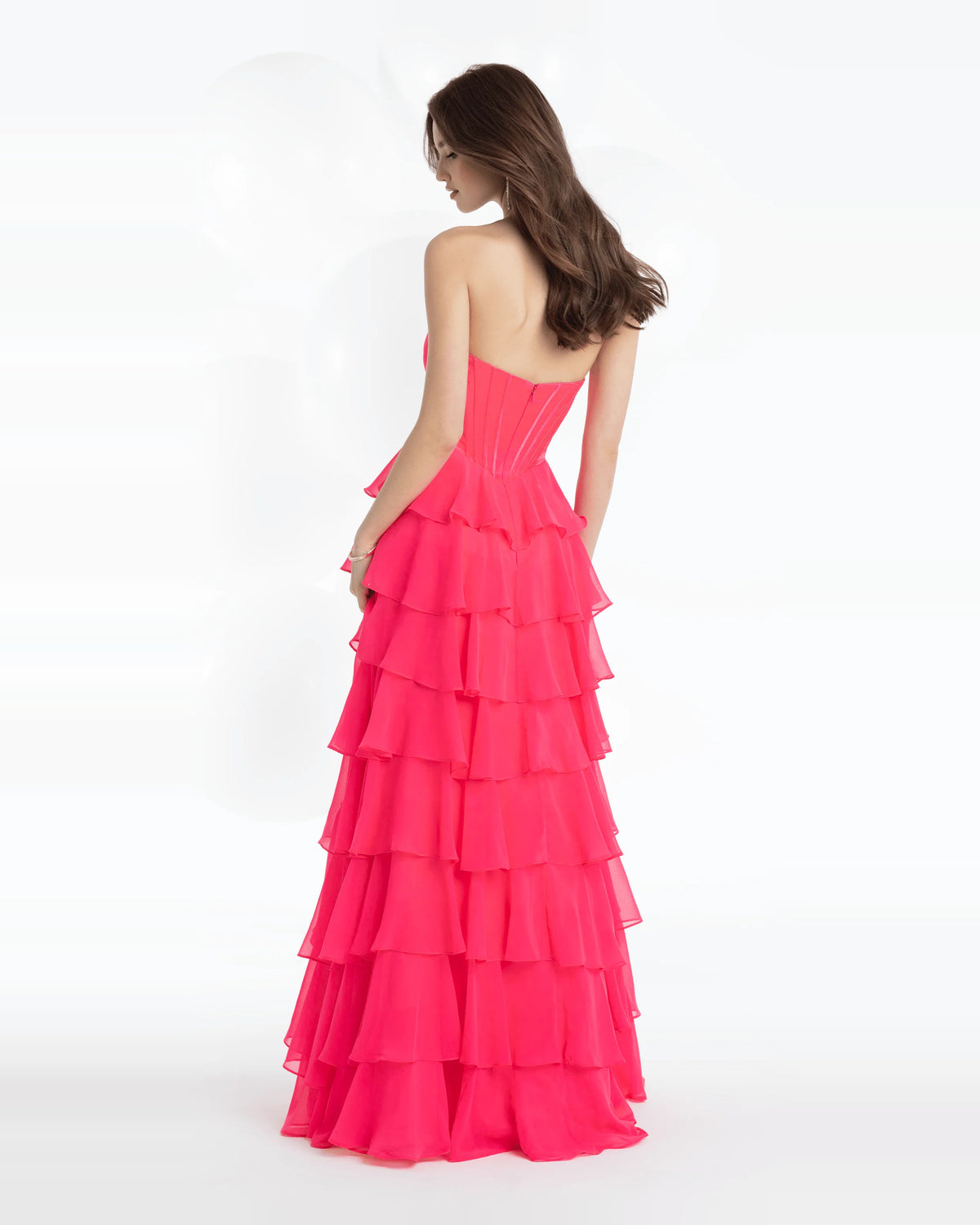 sweetheart a-line maxi prom dress - image 2