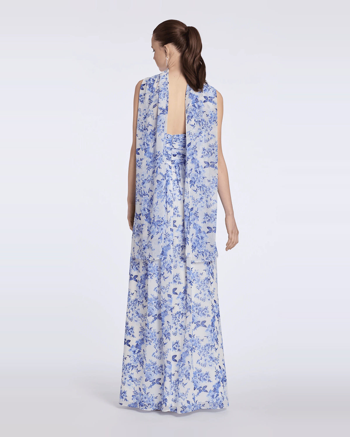 strapless column maxi prom dress - image 2
