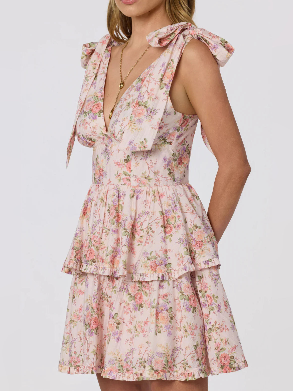 As Picture mini homecoming dress, alternate view showing the dress shape and hem