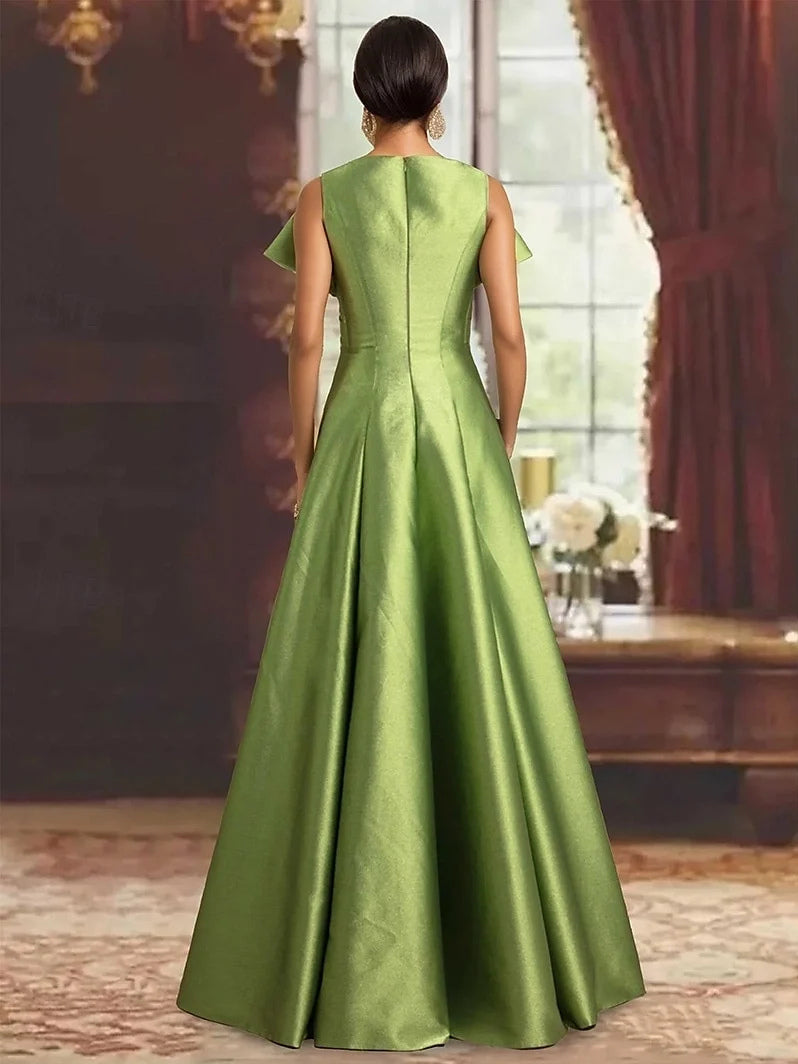 Clover floor-length prom dress, alternate view showing the dress shape and hem