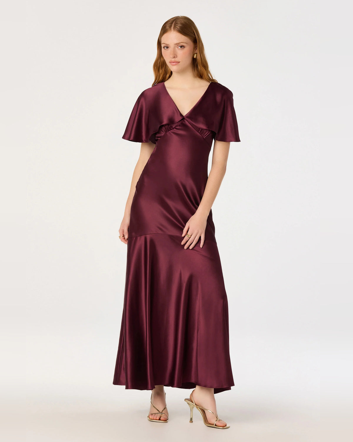 spaghetti strap a-line maxi formal dress - image 3