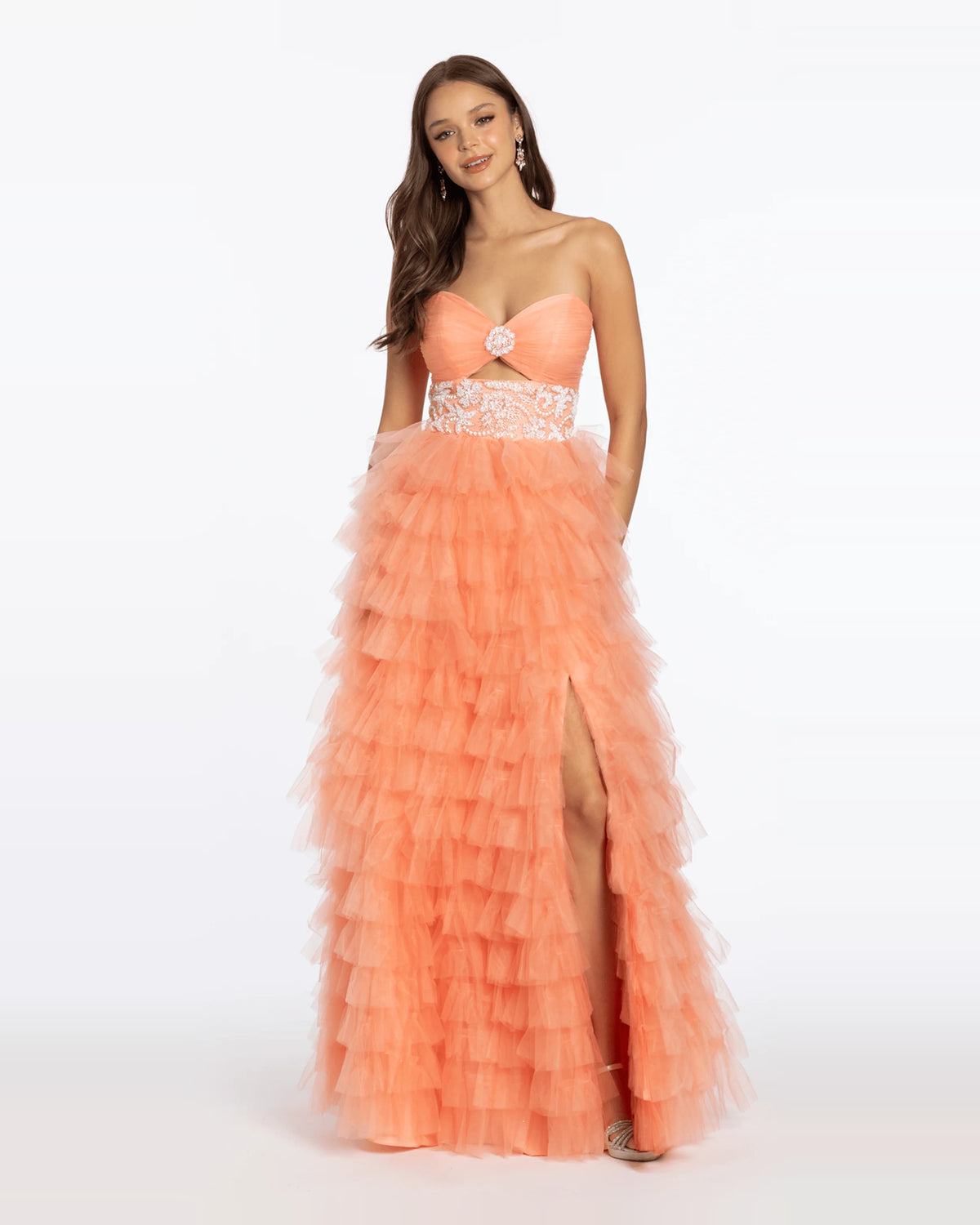 sweetheart ball-gown maxi prom dress - image 3