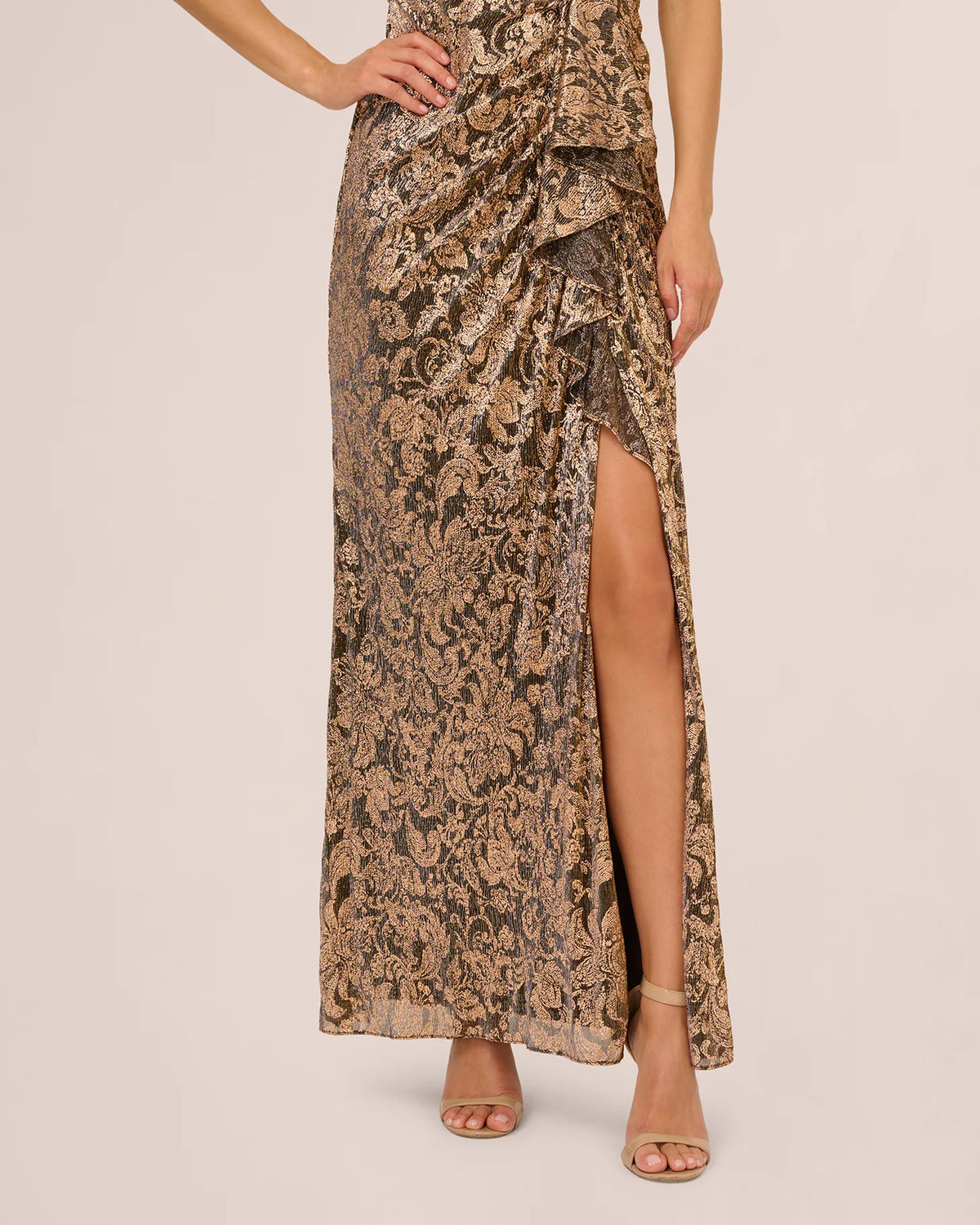 sleeveless a-line maxi mother of the bride dress - image 3