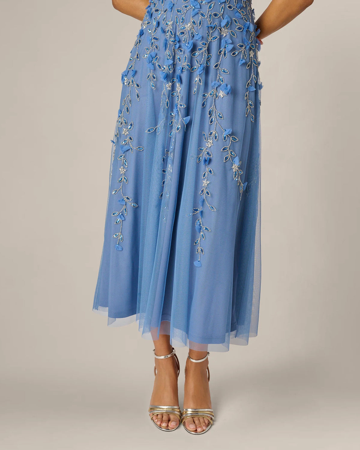 one-shoulder a-line maxi mother of the bride dress - image 3