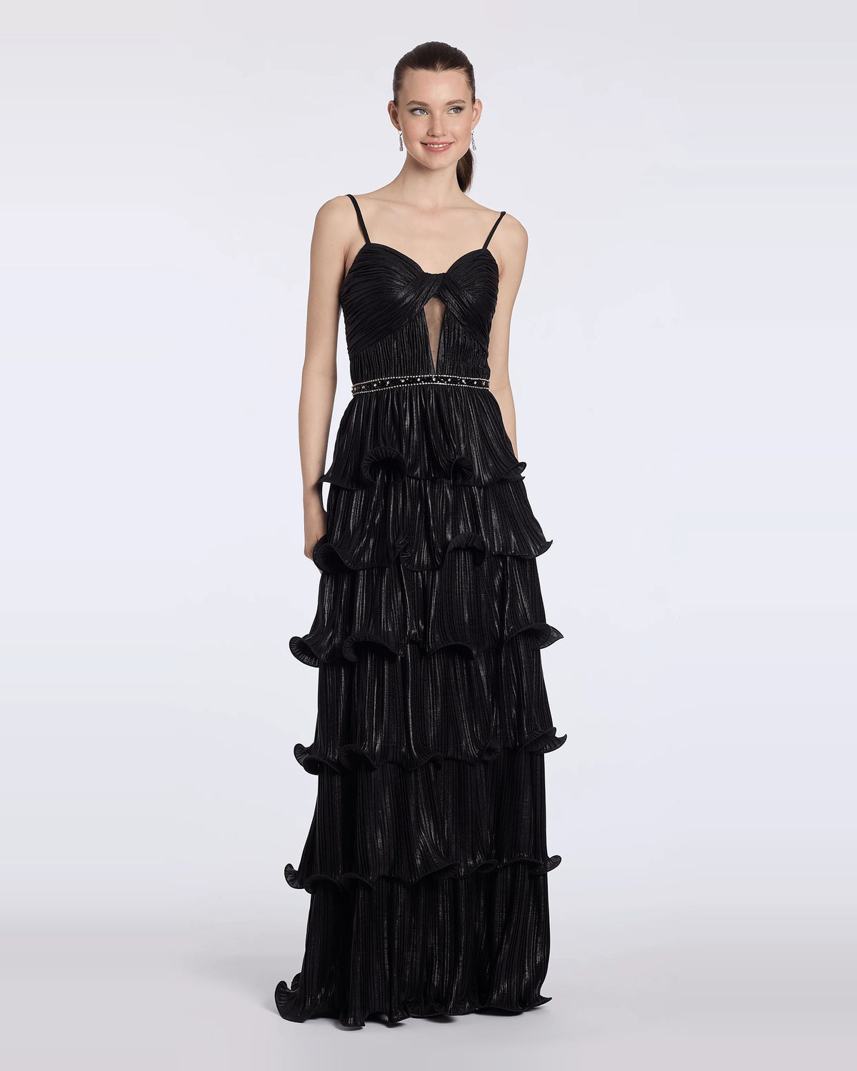 sweetheart a-line maxi prom dress - image 3