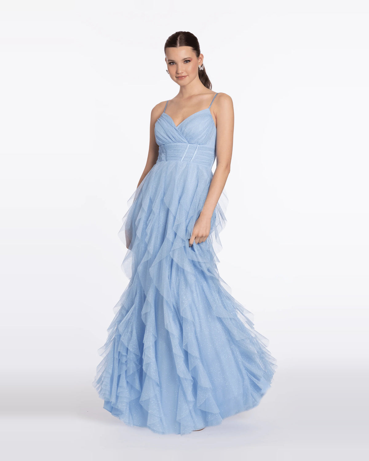 sweetheart column maxi prom dress - image 3
