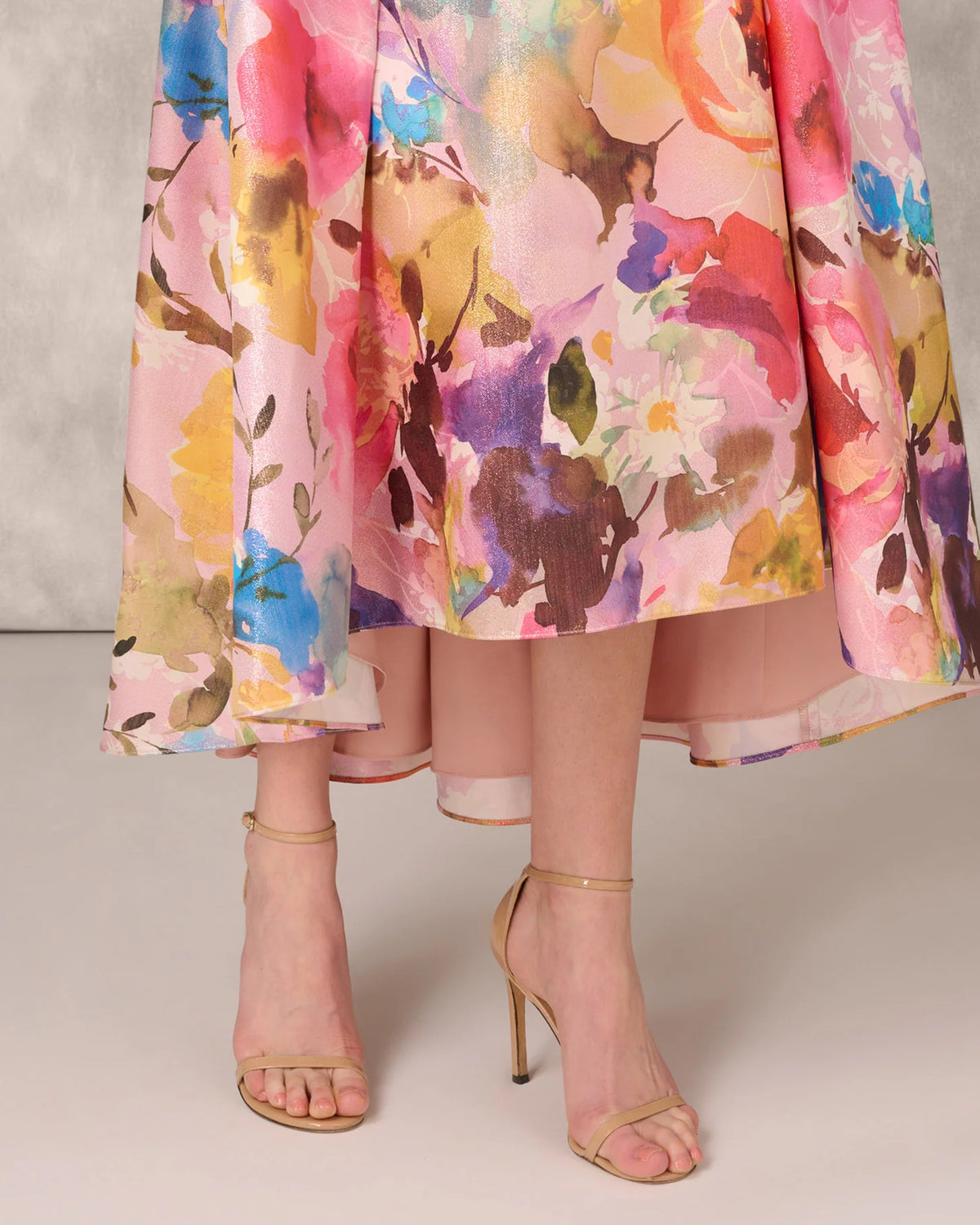 strapless a-line high-low mother of the bride dress - image 3
