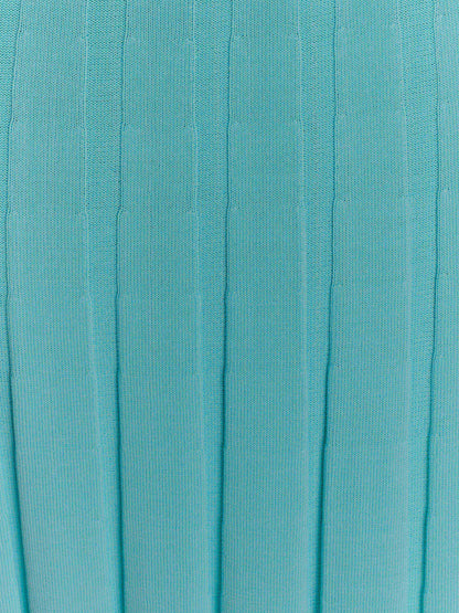 Blue midi formal dress with halter neckline, alternate view showing the bodice