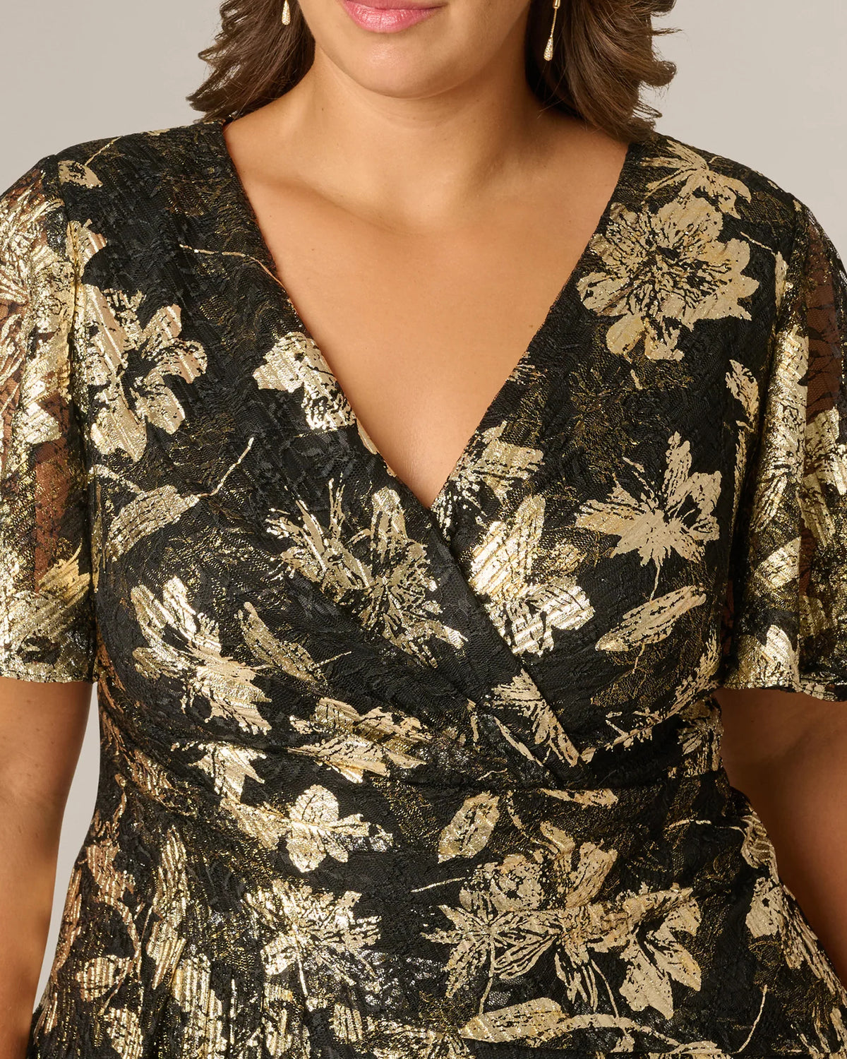 spaghetti strap a-line maxi mother of the bride dress - image 3