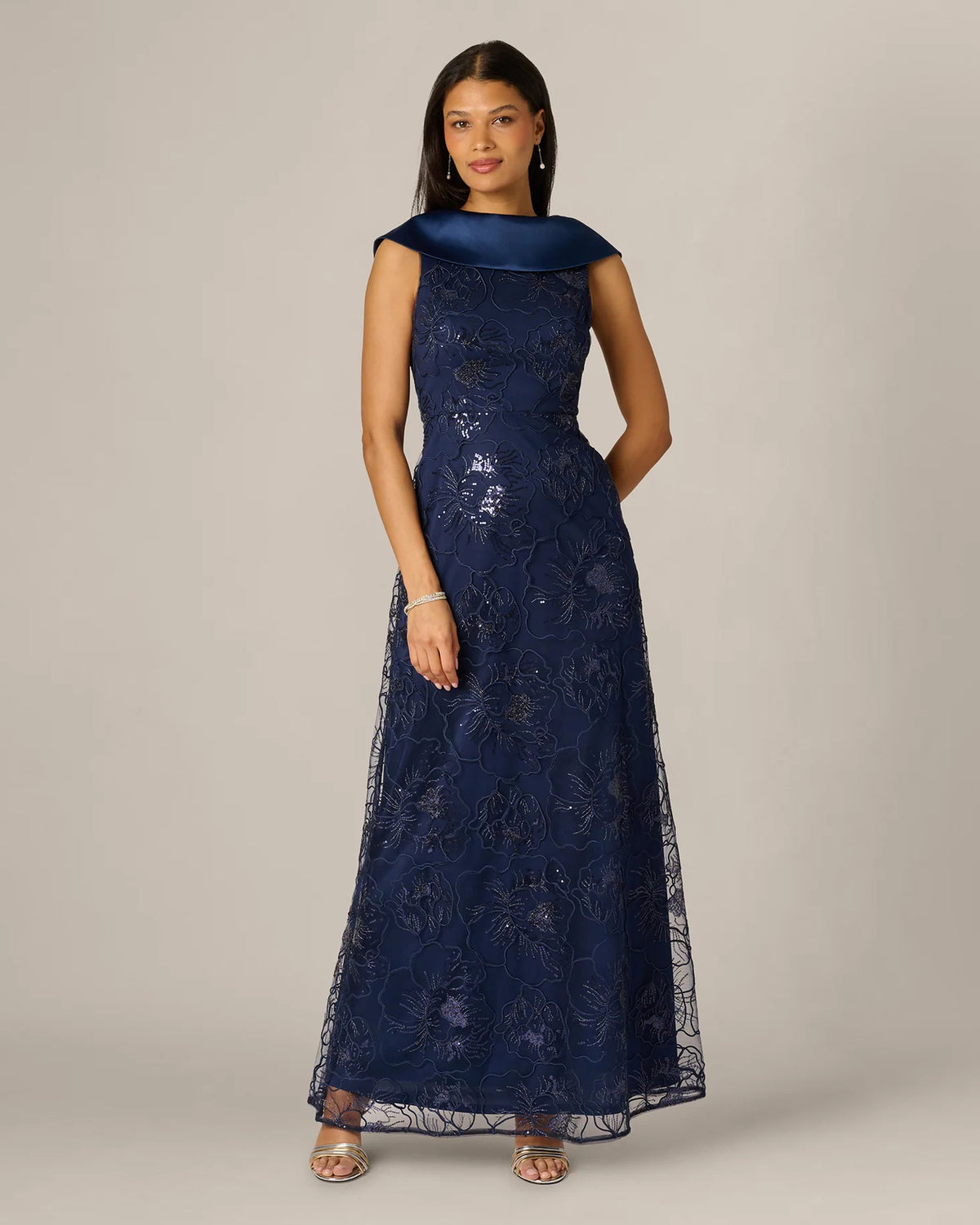 a-line maxi mother of the bride dress - image 3