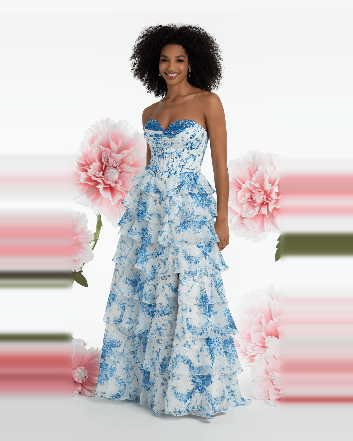 strapless ball-gown floor-length prom dress - image 3