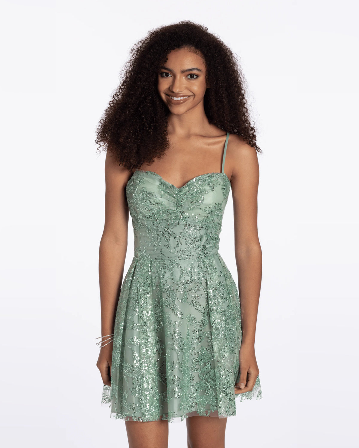 sweetheart fit-and-flare maxi homecoming dress - image 3
