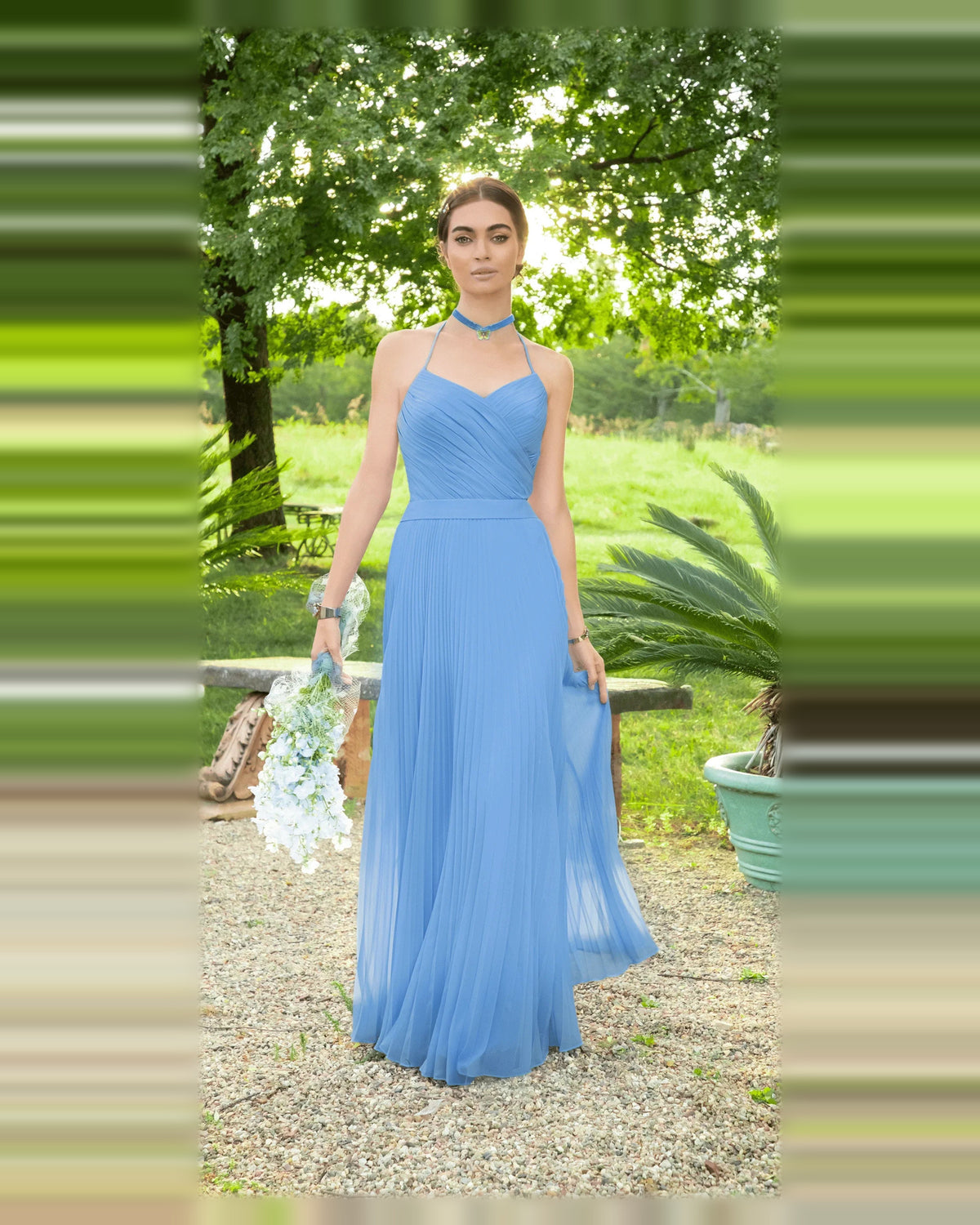 v-neck a-line floor-length prom dress - image 3